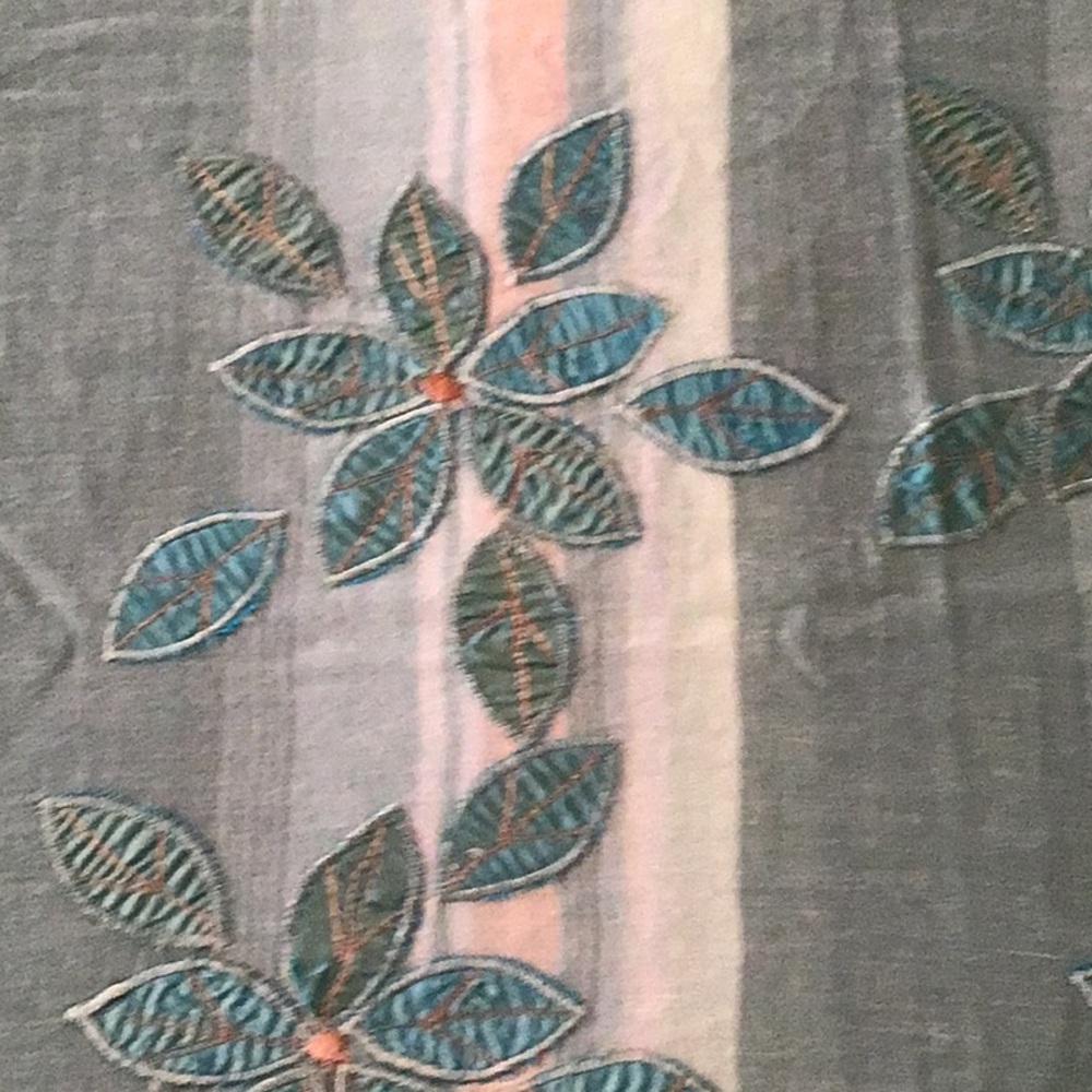 Cotton Shawl/ Wrap With Patch Work - image 2